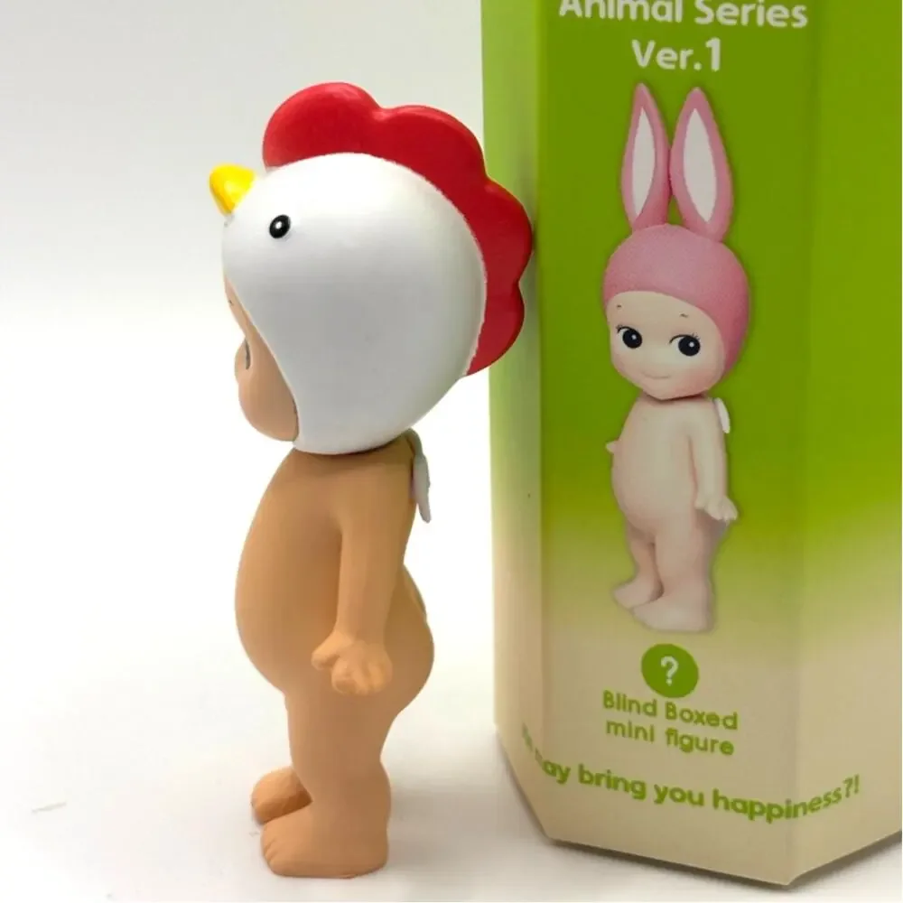 New Kawaii Cupid Angel Mini Figure in Cockerel Bird Costume, Cute Toy, Gift